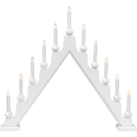 Гарна настільна декорація з зеленим орнаментом, ягодами і стрічками. Ілюмінація у вигляді контуру ял