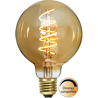 LED лампа E27 G95 Decoled Spiral Amber