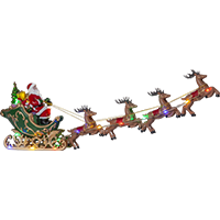 Декорація  Deerville сани з оленями 48 см