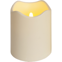 Білий  дерев'яний підсвічник з 7 лампами. 