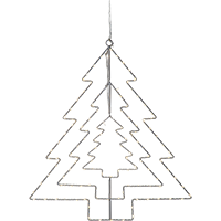 ПІдвісна декорація ялинка Triple 55 см